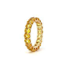 Load image into Gallery viewer, Eternity Ring 14KGold s/w Yellow Sapphire