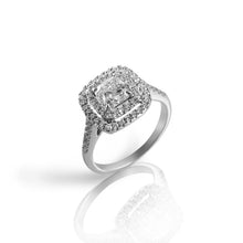 Load image into Gallery viewer, Two Step Cushion Cut Halo