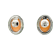 Load image into Gallery viewer, Earrings 18KWGOLD s/w Browen Chalzedoni &Tzavoraite.