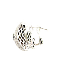 Load image into Gallery viewer, Earrings 18KWGOLD s/w Black & White Diamond.