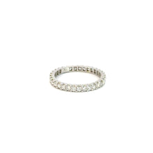 Load image into Gallery viewer, Eternity Band Ring 18KWGOLD s/w white diamond.