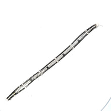 Load image into Gallery viewer, Bracelet 18KWGOLD s/w Black & white Diamond.