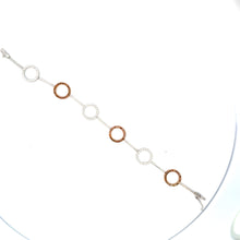 Load image into Gallery viewer, Bracelet 18KWGOLD s/w white &Brown Diamonds