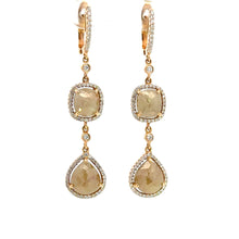 Load image into Gallery viewer, Earrings 18KPGOLD s/w Ice diamond&white diamond