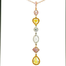 Load image into Gallery viewer, Pa dent PT95O+P+Y 18K s/w Fancy cocktails natural diamond