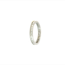 Load image into Gallery viewer, Eternity Band Ring 18KWGOLD s/w Bag diamond.