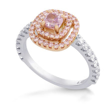 Load image into Gallery viewer, Ring PT950&18kpink gold s/w Fancy intense pink diamond