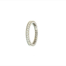 Load image into Gallery viewer, Eternity Band Ring 18KWGOLD s/w white diamond.