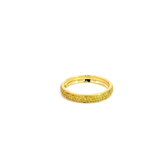 Load image into Gallery viewer, Eternity Ring 18KYGOLD s/w Natural Fancy yellow diamond.