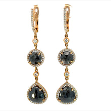 Load image into Gallery viewer, Earrings 18KPGOLD s/w ICE Diamond & White Diamond.