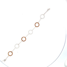 Load image into Gallery viewer, Bracelet 18KWGOLD s/w white &Brown Diamonds