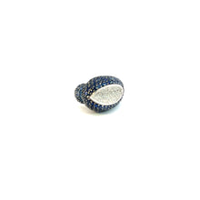 Load image into Gallery viewer, Ring 18KWGOLD s/w Sapphire &Diamonds.