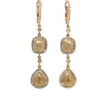 Load image into Gallery viewer, Earrings 18KPGOLD s/w Ice diamond&white diamond
