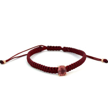 Load image into Gallery viewer, Braided bracelet 14KPink Gold s/w Pink Tourmaline.

