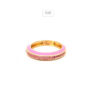 Ring 14KPink Gold s/w Pink Sapphire