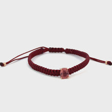 Load and play video in Gallery viewer, Braided bracelet 14KPink Gold s/w Pink Tourmaline.

