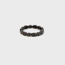 Load and play video in Gallery viewer, Eternity Ring 18KWGOLD s/w Black Diamond.
