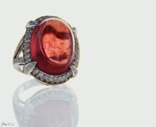 Load and play video in Gallery viewer, Ring 18KW GOLD s/w Tourmaline &amp;diamond
