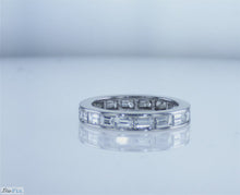Load and play video in Gallery viewer, Eternity Band Ring PT950s/w Baggett diamond
