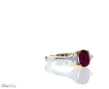 Load image into Gallery viewer, RING PT950&amp;18KY s/w Ruby&amp;Diamond
