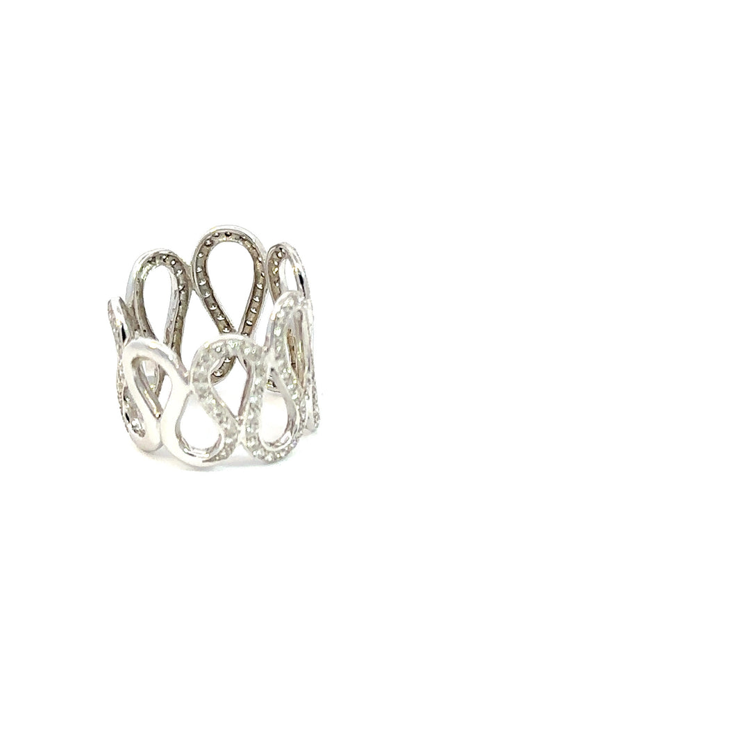 Ring 18KWGOLD s/w white Diamond.