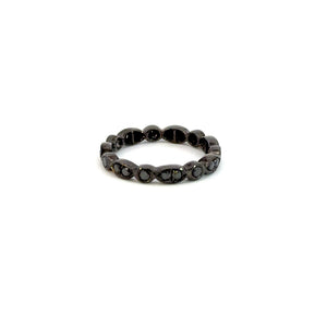 Eternity Ring 18KWGOLD s/w Black Diamond.